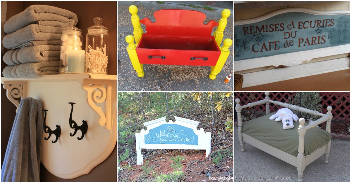 20 Astonishing Repurposing Ideas For Old Headboards And Footboards