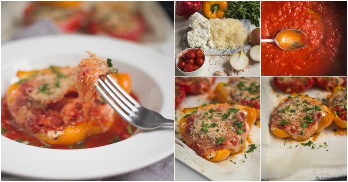 Yummy Three Cheese Stuffed Peppers Are A Wonderful Italian Meal In One Dish